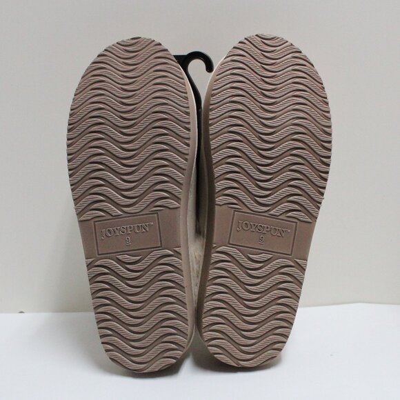 Joyspun Women's Size 9 Beige Platform Clog Slippers - Picture 2 of 12